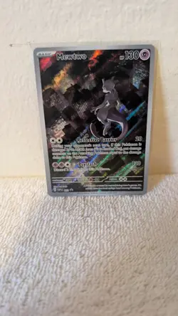 Mewtwo 052 Sv: Scarlet & Violet Promo Cards Holo "Batman Mewtwo" Mint Condition - Image 1