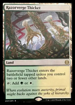 Mint/Near-Mint, English - 1 x MTG Razorverge Thicket Phyrexia: All Will Be One - Image 1