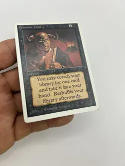 Demonic Tutor Magic The Gathering Revised Set 1994 Vintage LP MTG Card M/NM - Image 2