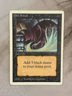 Dark Ritual - LP/MP - Magic the Gathering Unlimited Edition - Image 1