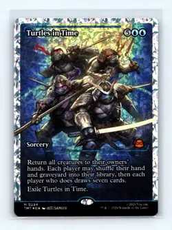 Turtles in Time - SHOWCASE FRACTURE FOIL -NM - TMNT - 0294 - MAGIC - Image 1