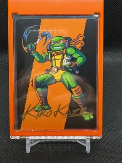 MTG TMNT ART SERIES MICHELANGELO THE HEART GOLD SIG/STAMP KIRO KAZE - Image 1
