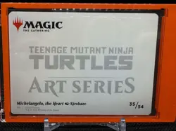 MTG TMNT ART SERIES MICHELANGELO THE HEART GOLD SIG/STAMP KIRO KAZE - Image 3