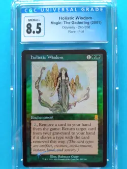 FOIL🌈🌳📃Holistic Wisdom📃🌳🌈Odyssey Vintage 2001 MTG | NM++/Mint+ CGC 8.5! - Image 1