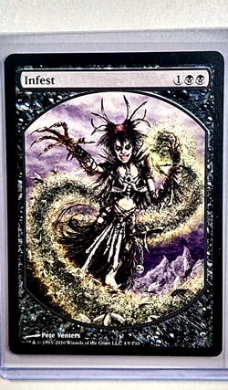 2010 MTG Magic the Gathering Textless Art Promo Players Reward Infest - Image 1
