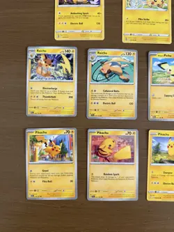 Pikachu Raichu Pichu 11 Pokemon Cards Mint Tcg - Image 3