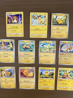 Pikachu Raichu Pichu 11 Pokemon Cards Mint Tcg - Image 4