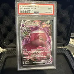 Pokemon TCG 2021 Gengar VMAX 157/264 Swsh08: Fusion Strike Holo PSA 9 - Image 1