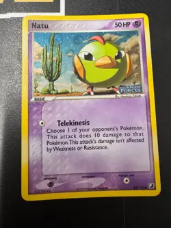 Pokemon Natu EX Unseen Forces Reverse Stamped Ultra Rare Holo Card - Image 1