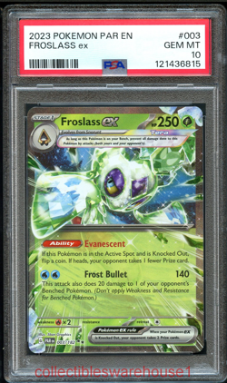 Pokemon Paradox Rift Froslass ex 003 PSA 10 - Image 1