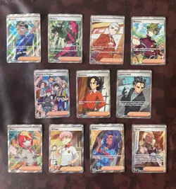 LOT of 11 Pokemon TCG Prismatic Evolutions Ultra Rare Holo Full Art Trainer MINT - Image 1