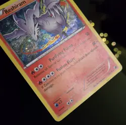 Pokemon TCG - RESHIRAM #17 - COSMOS HOLO - PROMO - BW PLASMA FREEZE (2013) - MP - Image 3
