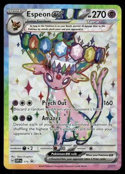 Pokemon Cards Espeon ex SVP 175 SV: Scarlet & Violet Promo Cards Holofoil NM - Image 1