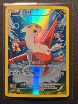 Pokemon TCG Latias XY78 Full Art Black Star Holo Promo Card MP - Image 1