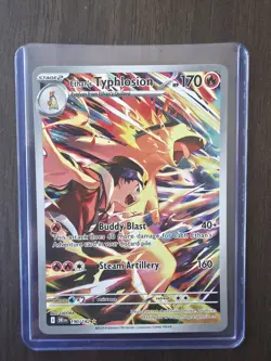 Pokemon Ethan's Typhlosion Illustration Rare Holo 190/182 170 HP Destined Rivals - Image 1