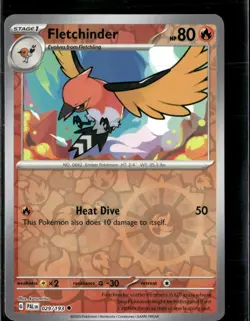 Pokemon Fletchinder 029/193 Paldea Evolved Reverse Holo Uncommon 5 Card Lot LP - Image 1