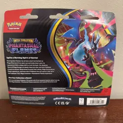 Pokemon TCG Mega Evolution Phantasmal Flames 3-Pack Blister Weavile Promo - Image 3