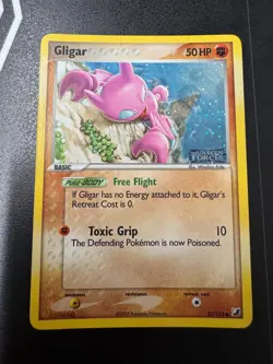 Pokemon Gligar EX Unseen Forces Reverse Stamped Ultra Rare Holo Card - Image 1