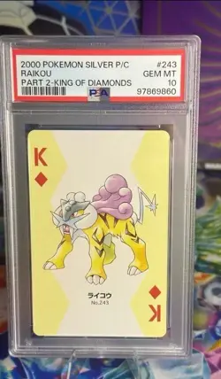 Pokemon Silver PSA 10 Lot Of 3 - Part Two Raikou - Entei - Suicune - Image 4