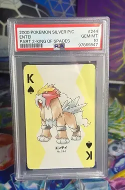 Pokemon Silver PSA 10 Lot Of 3 - Part Two Raikou - Entei - Suicune - Image 5