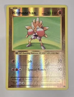 Hitmonchan 62/108 XY Evolutions Reverse Holo Pokemon TCG Card NM/M - Image 1