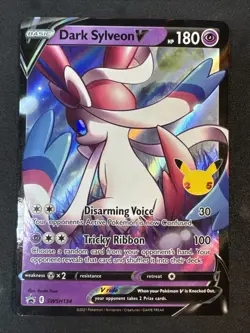 Dark Sylveon V SWSH134 Sword & Shield Black Star Promo Celebrations Pokemon - Image 1