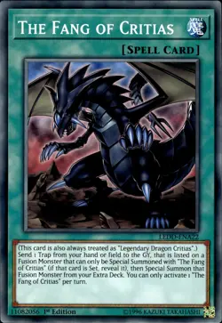 The Fang Of Critias - 1st Edition LEDD-ENA22 - NM - YuGiOh - Image 1