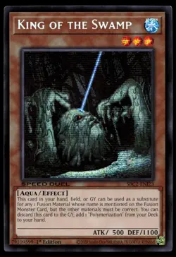 King of the Swamp SBC2-ENI23 Speed Duel Battle City Finals Yugioh Card - Image 1