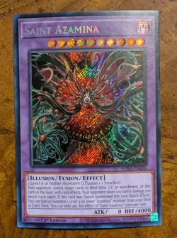 Saint Azamina SUDA-EN036 Secret Rare 1st Edition Near Mint Yu-Gi-Oh! - Image 1