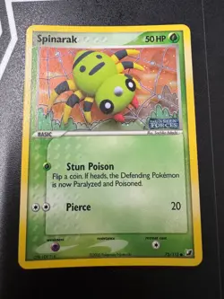 Pokemon Spinarak EX Unseen Forces Reverse Stamped Ultra Rare Holo Card - Image 1