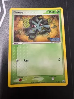 Pokemon Pineco EX Unseen Forces Reverse Stamped Ultra Rare Holo Card - Image 1