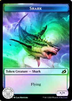 Shark // Human Soldier Token - Foil - Ikoria: Lair of Behemoths - NM - Image 1