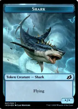Shark // Human Soldier Token - Foil - Ikoria: Lair of Behemoths - NM - Image 2