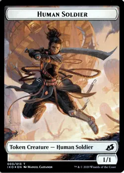 Shark // Human Soldier Token - Foil - Ikoria: Lair of Behemoths - NM - Image 3