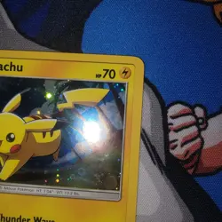 Pokemon Card TCG Pikachu SM81 Promo Black Star 2017 Holographic Foil LP - Image 4
