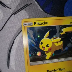 Pokemon Card TCG Pikachu SM81 Promo Black Star 2017 Holographic Foil LP - Image 5