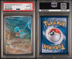 2023 POKEMON KOREAN SV2A-POKEMON 151 ART RARE #170 SQUIRTLE PSA 10 - Image 3