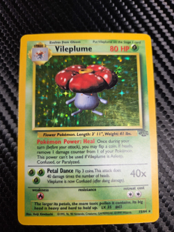 VILEPLUME Pokemon TCG 1999 | (Jungle Set) Holo Foil Rare Vintage # 15/64 - Image 1