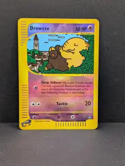 Drowzee (74b) 074B/147 Aquapolis Reverse Holo Rare Pokemon TCG Nintendo MP+ - Image 1
