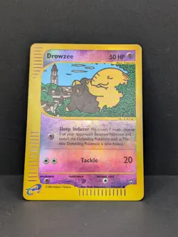 Drowzee (74b) 074B/147 Aquapolis Reverse Holo Rare Pokemon TCG Nintendo MP+ - Image 3
