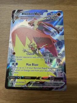 Pokemon Silver Tempest BLAZIKEN VMAX TRAINER GALLERY TG15/TG30 NM FAST SHIPPING - Image 1