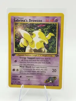 Sabrina's Drowzee 2000 Pokemon Gym Challenge 1st Edition #95/132 - LP - Image 1