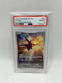 Pokemon TCG - Latios 203/191 - Surging Sparks - Illustration Rare - PSA 10 - Image 1