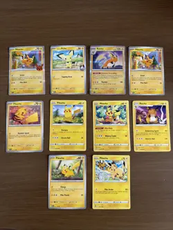 Pikachu Raichu Pichu 10 Pokemon Cards Mint Tcg - Image 1