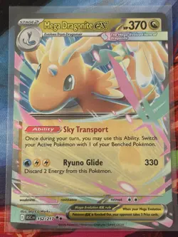 Mega Dragonite ex 152/217 Ultra Rare Pokemon TCG Holo NM Dragonite EX Full Art - Image 1