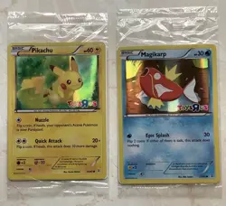 Pokemon Toys R Us Promo Cards Lot Of 2 Sealed Pikachu And Magikarp - Image 1