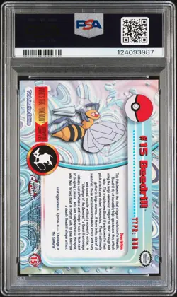 2000 TOPPS CHROME POKEMON T.V. #15 BEEDRILL PSA 10 - Image 2