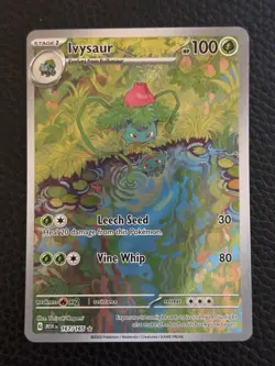 Pokemon Ivysaur 167/165 Scarlet & Violet 151 Illustration Rare Holo - Image 1