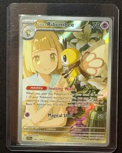 Lillie's Ribombee 164/159 Illustration Rare Holo - Journey Together Pokemon TCG - Image 3