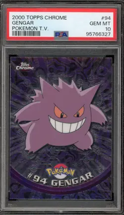 Pokemon Topps Chrome Gengar #94 PSA 10 Gem Mint - Image 1